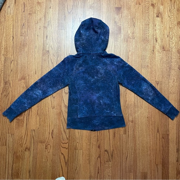 Lululemon Scuba Hoodie Light Cotton Fleece in Polar Lights Blue Multi Jacket 6 - Picture 12 of 16